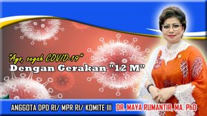 Hindari COVID-19, Maya Rumantir: Warga Bisa Terapkan Gerakan “12 M”