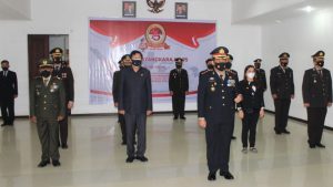 Jesaja Legi Hadiri Peringatan Hari Bhayangkara, Polres Mitra Siap Dukung Penanganan COVID-19