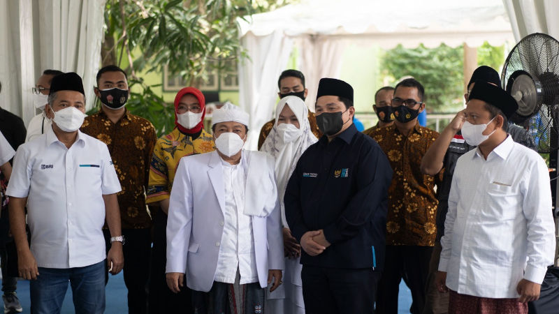 Gelar Vaksinasi Untuk 3000 Santri, BRI Dapat Apresiasi Erick Thohir