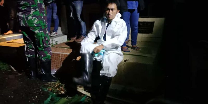 Wartawan Minahasa Varly Pantow Jadi Relawan Pemakaman Jenazah Covid-19