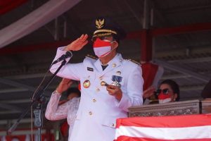Berlangsung Sederhana, Royke Roring Gelorakan Semangat HUT ke-76 RI Bagi Rakyat Minahasa