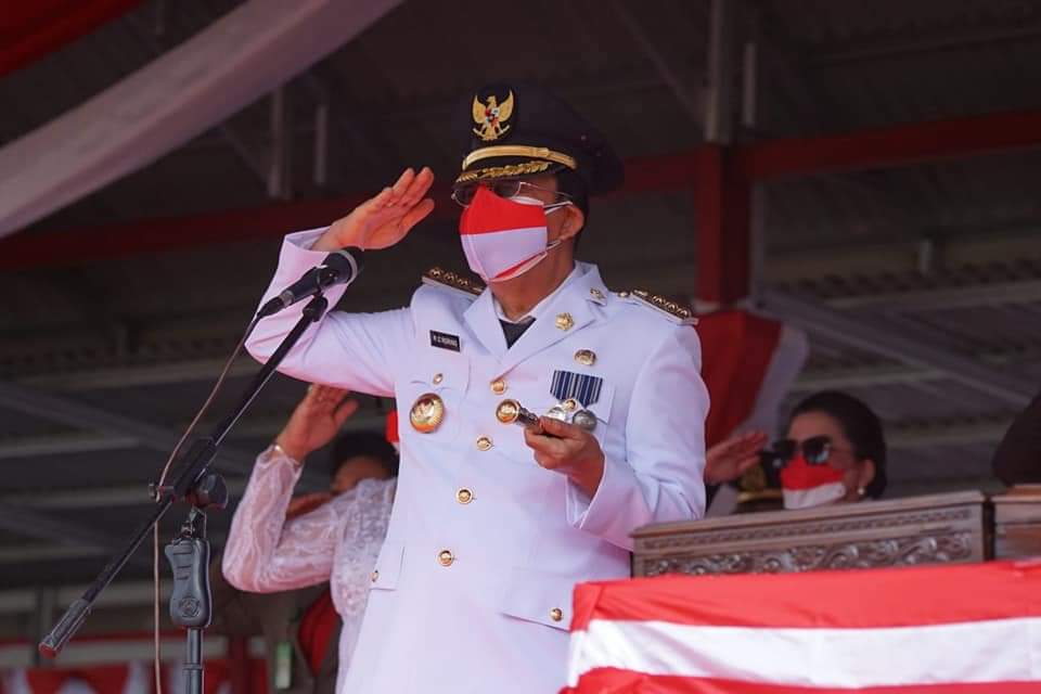 Berlangsung Sederhana, Royke Roring Gelorakan Semangat HUT ke-76 RI Bagi Rakyat Minahasa
