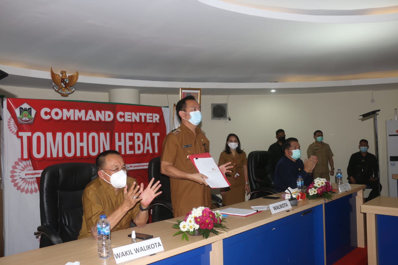 Digelar Daring, Caroll Senduk Teken Pinjaman PEN Kota Tomohon