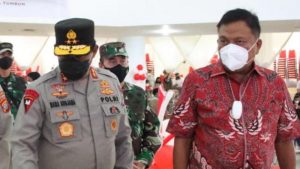 Polda Sulut Gelar Vaksinasi Merdeka Samrat, Gubernur Olly Dondokambey Salut