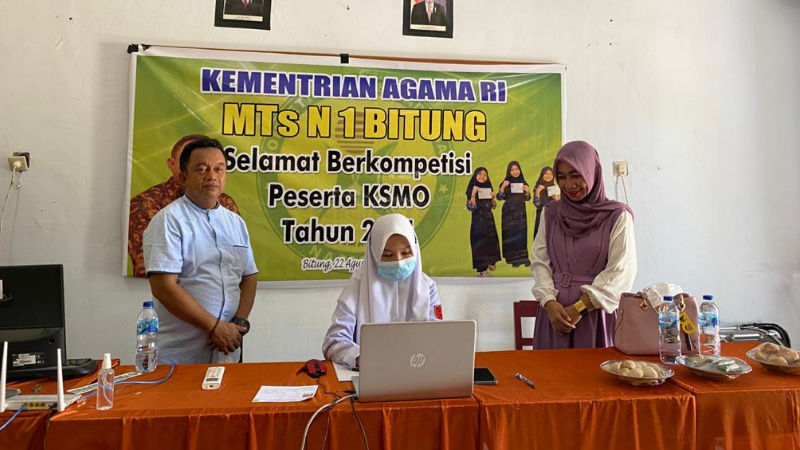 MTs Negeri 1 Bitung Ikut Ambil Bagian di KSM 2021