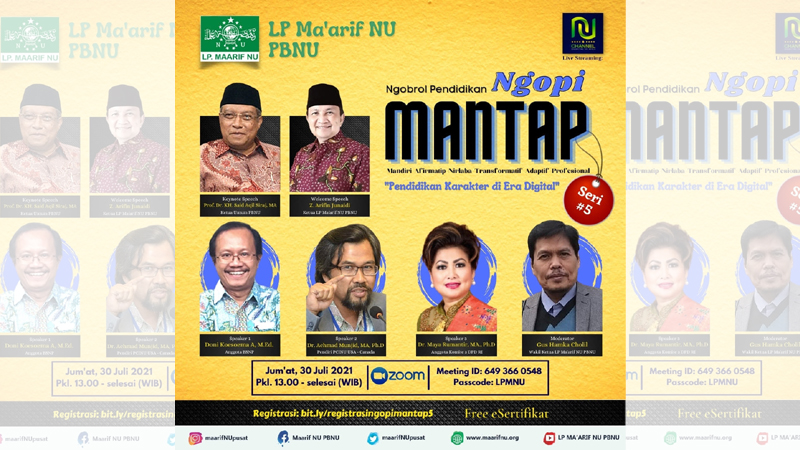 Gelar 'NGOPI' Virtual, PBNU Undang Senator Maya Rumantir