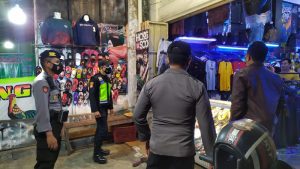 Dua PAMA Polres Bitung Ini Pimpinan Operasi Yustisi Prokes Pencegahan COVID-19