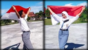 Rayakan HUT RI, Siswa SMA N 1 Belang Lakukan Hal Unik Ini