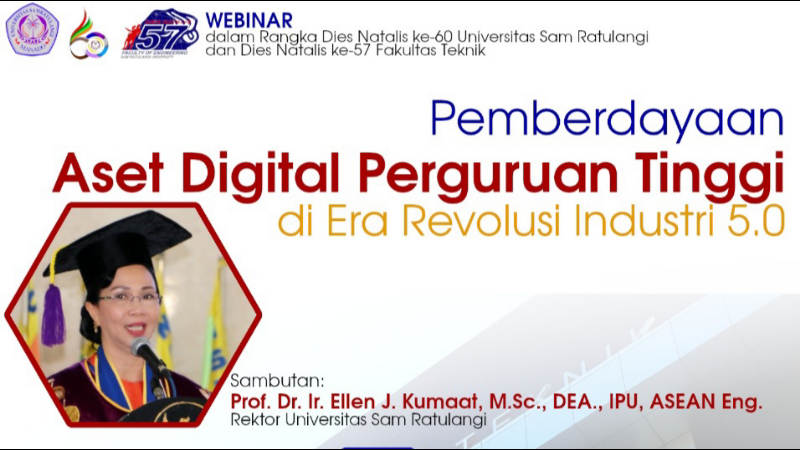 Webinar Unsrat Bahas Aset Digital Perguruan Tinggi, Catat Tanggalnya!