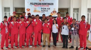Dilepas Gubernur Olly Dondokambey, Tim Basket Putra Sulut Optimis Raih Medali di PON XX