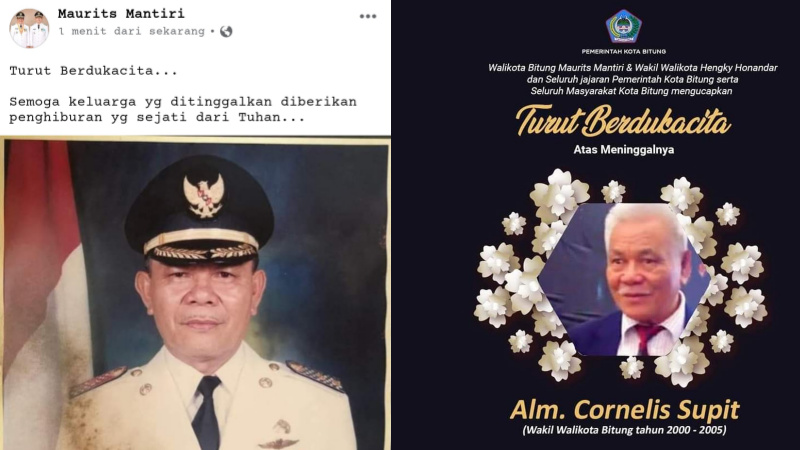 Maurits Mantiri - Hengky Honandar Berduka, Mantan Wakil Wali Kota Bitung Cornelis Supit Berpulang