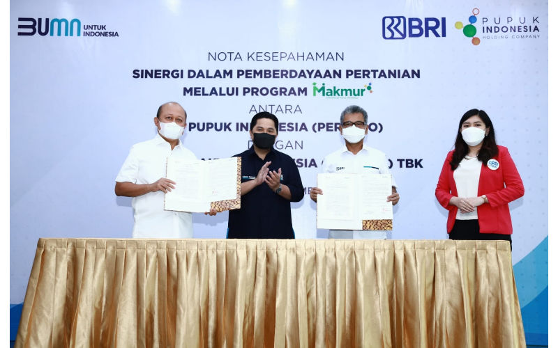BRI dan Pupuk Indonesia Bersinergi Tingkatkan Produktivitas Petani