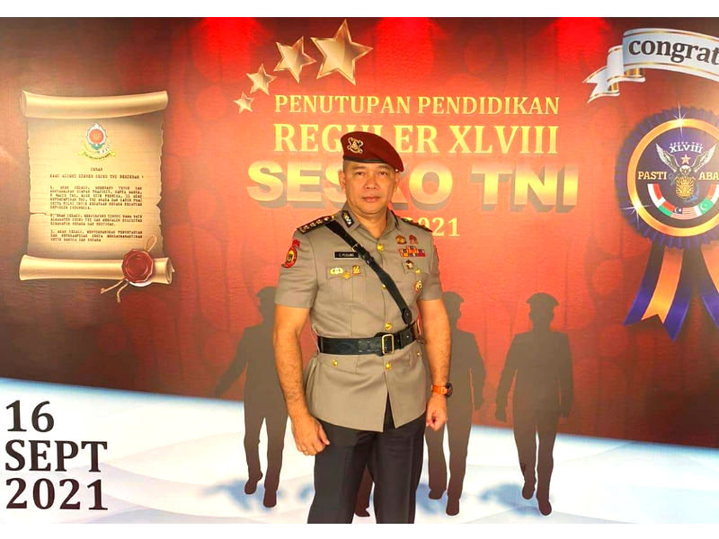 Kembali Catat Prestasi, Kombes Pol Christ Pusung Lulus Sesko TNI XLVIII Tahun 2021