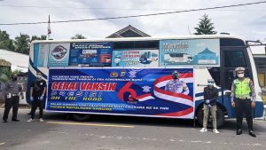 Sambut HUT Lalu Lintas ke-66, Satlantas Polres Sangihe Buka Gerai Vaksin COVID-19 dan SIM Keliling
