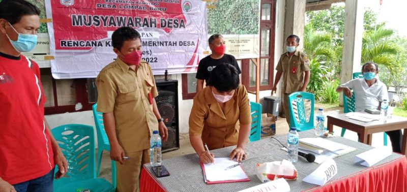 Musdes RKPDes Lompad Baru Ditetapkan, Camat Franklin Mokoagow: Jalankan Sesuai Aturan