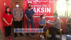 Tewasen Dijadikan Gerai Vaksin Presisi Polres Minsel