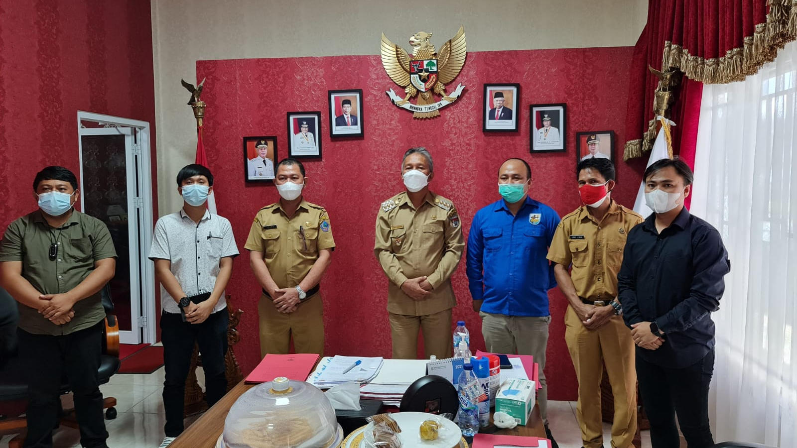 Temui Bupati Franky Wongkar, Ini Yang Dibahas Caretaker KNPI Minsel
