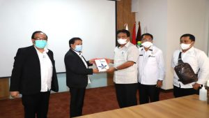 Bupati Jabes Gaghana Lobi Pembangunan Fasilitas Layanan Perpustakaan, Temui Kepala Perpusnas RI di Jakarta