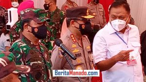 Tinjau Vaksinasi di Sulut, Panglima TNI: Penanganan Pandemi Butuh Partisipasi Masyarakat