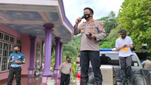 Polsek Sibar Kampanyekan Gerakan Vaksinasi Massal Polres Sitaro