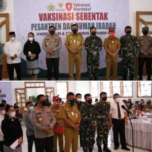 Presiden Pantau Vaksinasi di Pesantren dan Rumah Ibadah di Minahasa