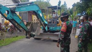 Kodim 1301/Sangihe Mulai Datangkan Alat Berat ke Lokasi TMMD ke-112