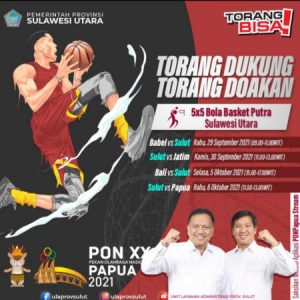 Dukung dan Doakan! Ini Jadwal Tanding Tim Basket Putra Sulut di PON XX