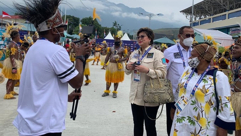 Senator Maya Rumantir Tinjau Kesiapan PON XX Papua