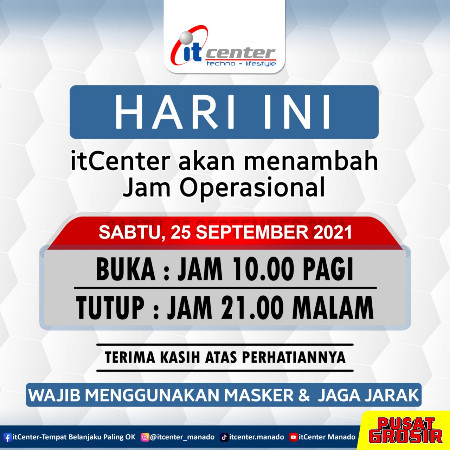 Jam Operasional diperpanjang, itCenter Perketat Prokes!