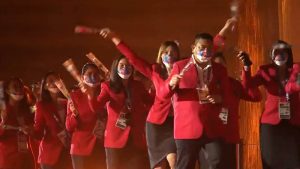 Kontingen Sulut Tari Masamper di ‘Opening Ceremony’ PON Papua