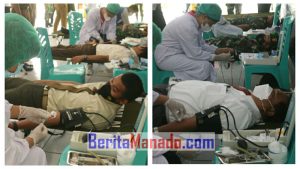 Gelar Donor Darah Sambut HUT ke-76, Sumbangsih Tanpa Pamrih Lanal Tahuna dan Kodim 1301/Sangihe Bagi Warga Perbatasan