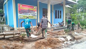 Gereja Menara Injil Desa Pindang Jadi Sasaran Renovasi Rumah Ibadah TMMD ke-112 Kodim 1301/Sangihe