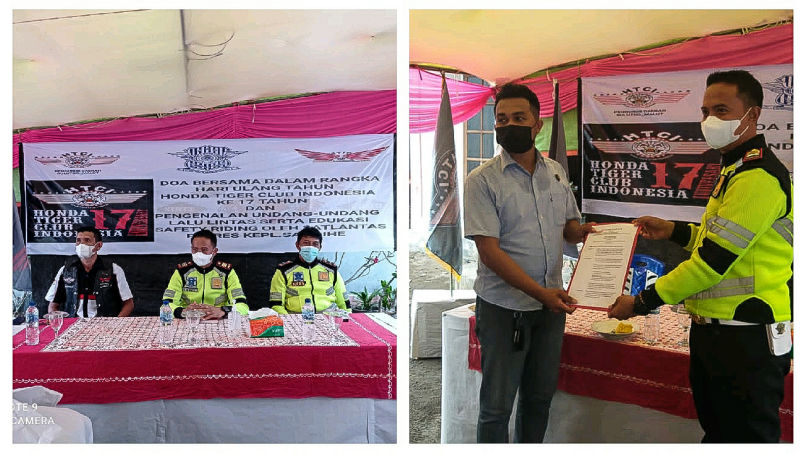 Kasat Lantas Polres Sangihe Jadi Pemateri Berlalulintas, STIC Rayakan HUT ke-17 HTCI Dengan Edukasikan 'Safety Riding'