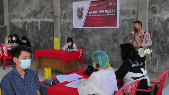 Alumni Akabri 1999 Gelar Vaksinasi Sinovac dan AstraZeneca di Tomohon