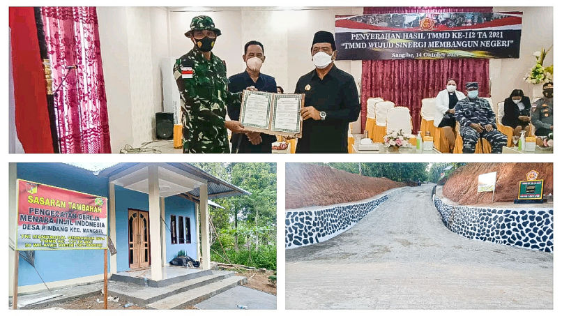 30 Hari Mengabdi di Desa Pindang, TMMD ke-112 Kodim 1301/Sangihe Resmi Berakhir