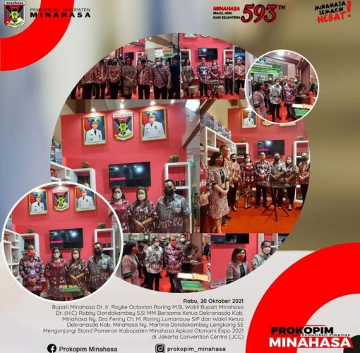 Dibuka Presiden Jokowi, Royke Roring-Robby Dondokambey Hadiri Pembukaan Apkasi Expo 2021 di Jakarta