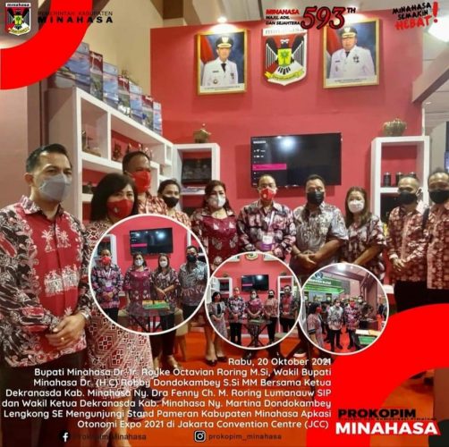 Dibuka Presiden Jokowi, Royke Roring-Robby Dondokambey Hadiri Pembukaan Apkasi Expo 2021 di Jakarta
