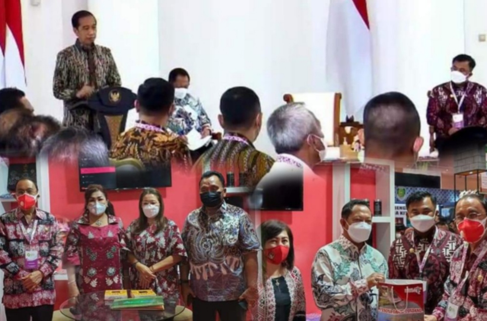 Dibuka Presiden Jokowi, Royke Roring-Robby Dondokambey Hadiri Pembukaan Apkasi Expo 2021 di Jakarta