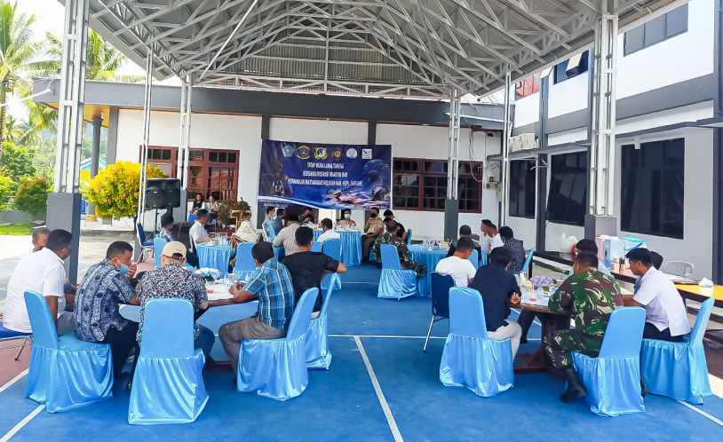 Bersama Nelayan dan Instansi Maritim di Sangihe, Lanal Tahuna Gelar Diskusi Peningkatan Ekonomi Masyarakat Pesisir