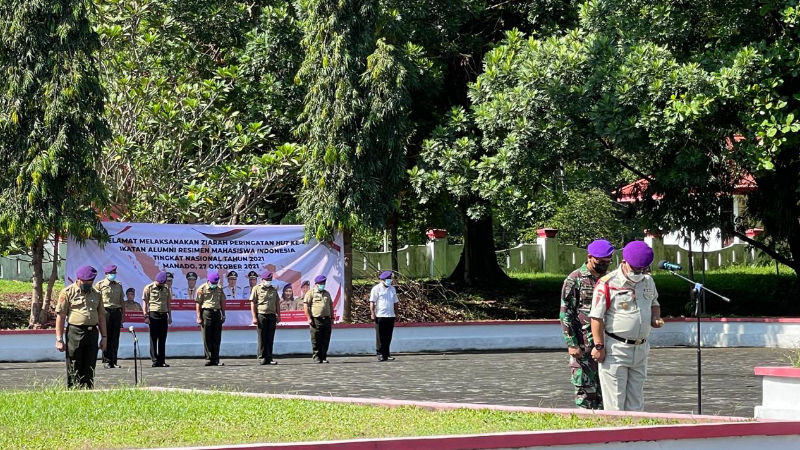Rangkaian HUT IARMI, Danmenwa Fabian Kaloh Pimpin Upacara Ziarah di TMP