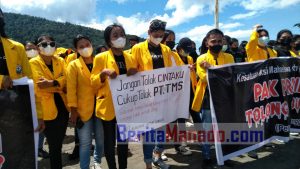 Peringatan Sumpah Pemuda Tahun 2021 di Sangihe Diwarnai Aksi Tolak PT TMS