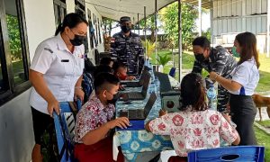 Terkendala Jaringan Internet, Pos AL Marore Berikan Akses Wi-Fi Bagi Siswa SD Ikuti Simulasi ANBK