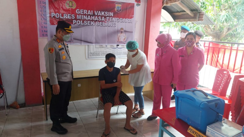 Gencar Turun ke Desa, Polres Mitra Sukses Vaksin Ribuan Warga