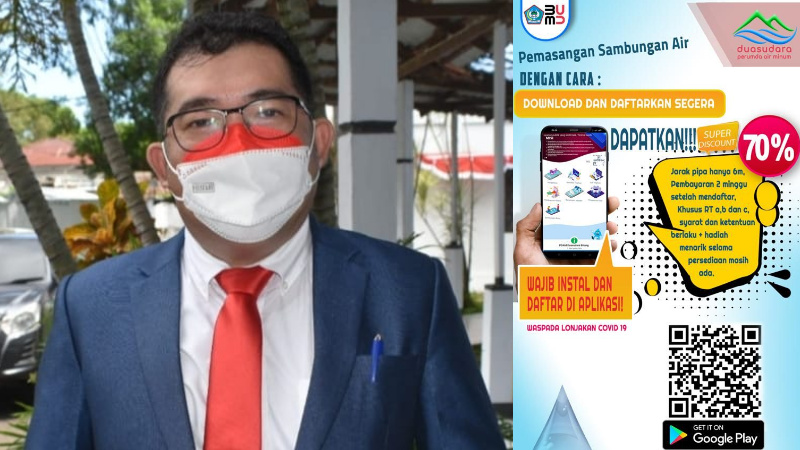 HUT ke-31 Bitung, Perumda Duasudara Siapkan Kemudahan Bagi Pelanggan Baru