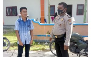 Kepolisian Patroli Prokes di Perbatasan Indonesia-Filipina