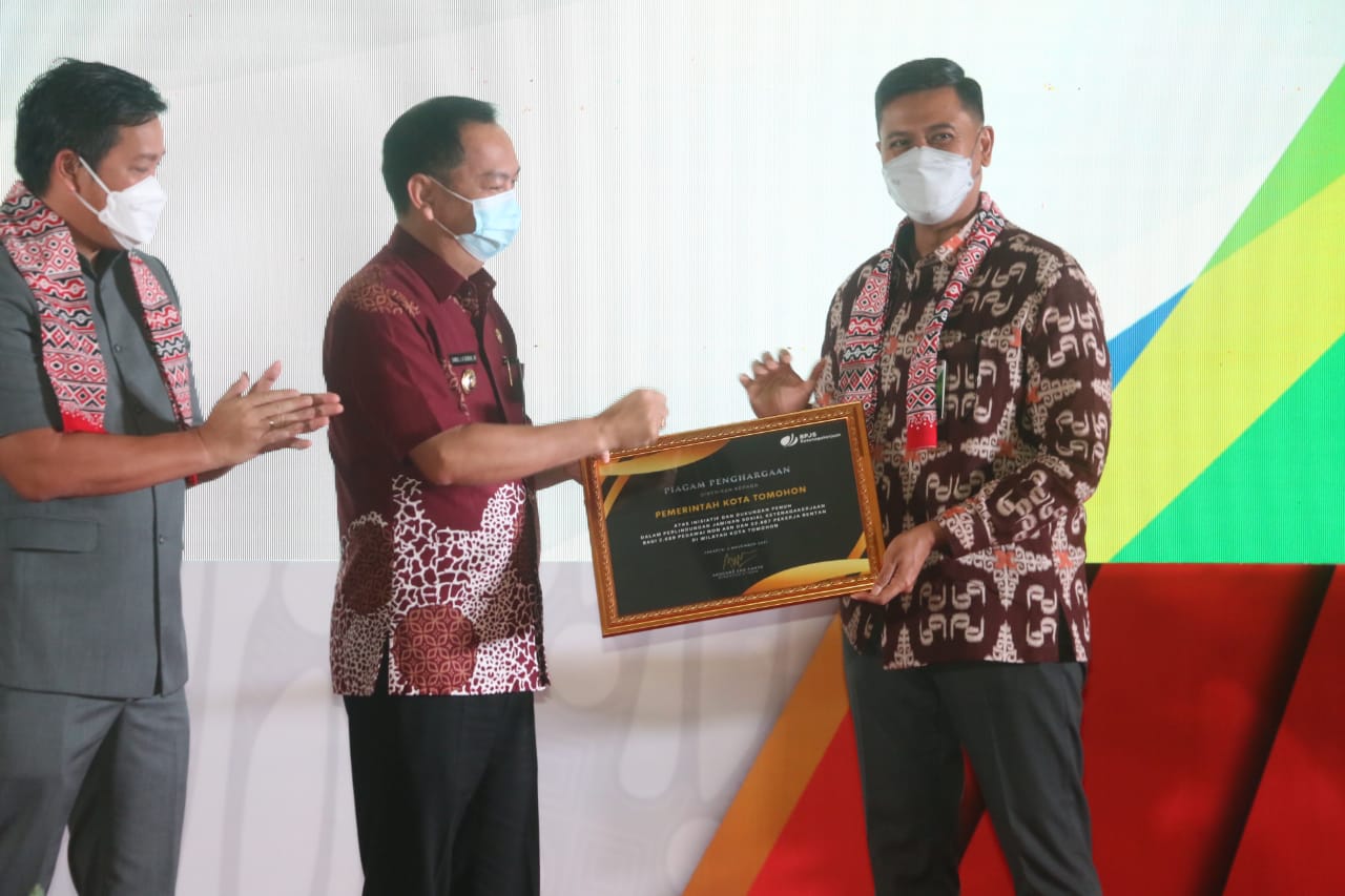 35.356 Pegawai Non ASN dan Pekerja Rentan di Tomohon Telah Dapat Jamsostek