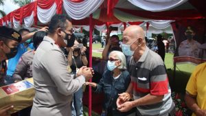 Kunjungi Gerai Vaksin Presisi Polres Minut, Wakapolda Dorong Percepatan Vaksinasi di Minahasa Utara