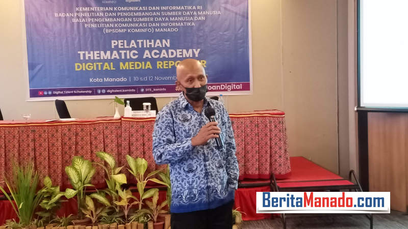 Buka Digital Media Reporter, Ini Pesan Kepala BPSDMP Kominfo Manado
