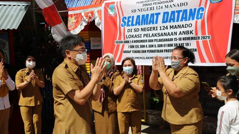 Monitoring ANBK SD Tahun 2021, Andrei Angouw Ingatkan Siswa Rajin Belajar