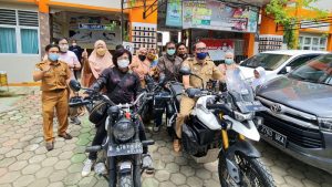 Touring M8 Nusantara Identitas Indonesia Etape 2 Berikan Wawasan Kebangsaan di Sekolah Sulawesi